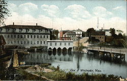 View of Winchendon Massachusetts Postcard Postcard