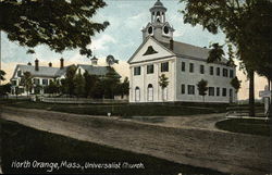 Universalist Church North Orange, MA Postcard Postcard