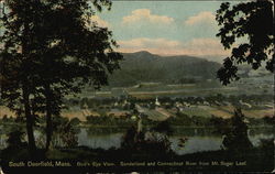 Bird's Eye View of South Deerfield Postcard