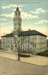 City Hall Looking Northeast Postcard