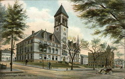 Street View of City Hall Cambridge, MA Postcard Postcard