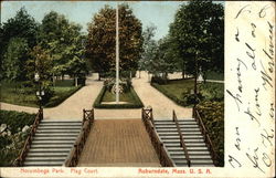 Norumbega Park, Flag Court Postcard