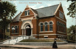 Public Library Amesbury, MA Postcard Postcard