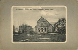 St. Anthony's Church and Rectory (Catholic) Allston, MA Postcard Postcard