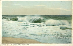 Surf at Nantucket Island Postcard