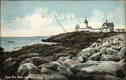 Eastern Point Light, Cape Ann Rockport, MA Postcard Postcard