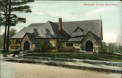 Episcopal Church and Grounds Athol, MA Postcard Postcard