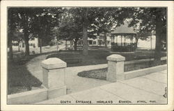 South Entrance, Highland Common Athol, MA Postcard Postcard
