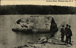 Patients Rock Wallum Lake, RI Postcard Postcard