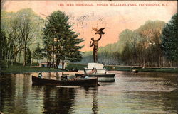 Roger Williams Park - The Dyer Memorial Providence, RI Postcard Postcard