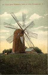 An Eight-Arm Windmill - Built in 1812 Portsmouth, RI Postcard Postcard