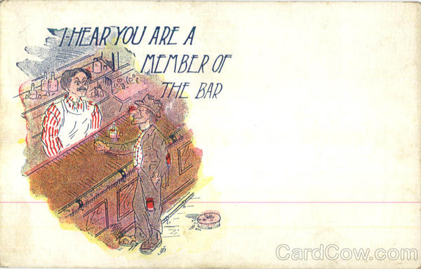 I Here You Are A Member Of The Bar Drinking