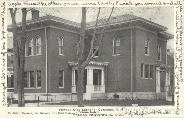 Fowler City Library Concord New Hampshire