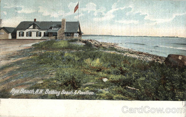 Bathing Beach And Pavillion Rye Beach New Hampshire