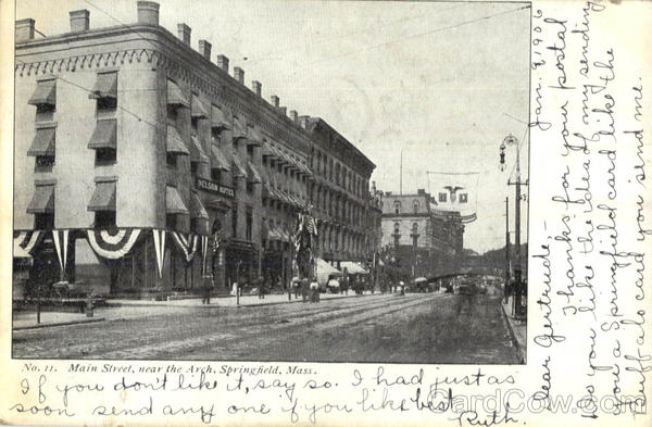 Main Street Near The Arch Springfield Massachusetts
