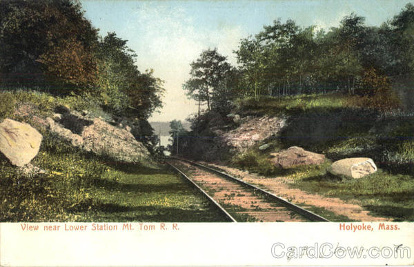 View Near Lower Station Mt. Tom R. R Holyoke Massachusetts