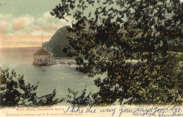 Shore Scene Underwood Spring Maine