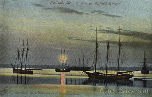 Sunrise On Portland Harbor Maine