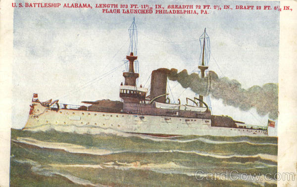 U. S. Battleship Alabama Battleships