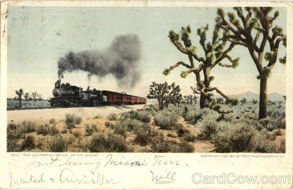 The California Limited On The Desert Trains, Railroad
