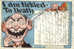 I Am Tickled To Death Postcard
