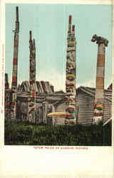 Totem Poles Of Alaskan Indians Postcard
