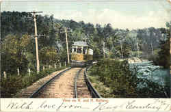 View On A. And H. Railway Trolleys & Streetcars Postcard Postcard