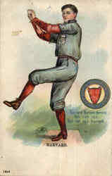 Harvard Baseball Ulman 1464 Postcard