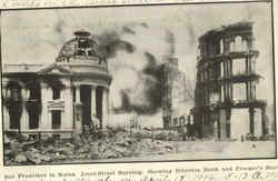 San Francisco In Ruins Postcard