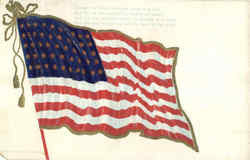 American Flag Patriotic Postcard Postcard