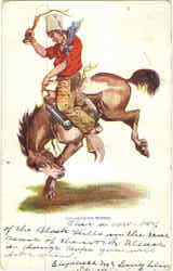 Broncho Buster Rodeos Postcard Postcard