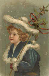 A Beautiful And Happy Christmas Children Postcard Postcard