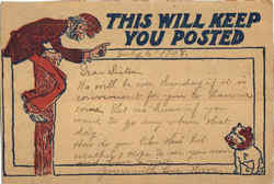 This Will Keep You Posted Postcard