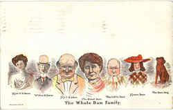 The Whole Dam Family Postcard