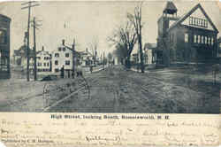 High Street Somersworth, NH Postcard 