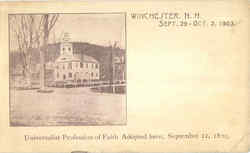 Universalist Profession Of Faith Adopted Here Postcard