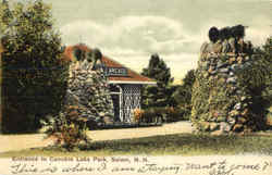 Entrance To Canobie Lake Park Salem, NH Postcard Postcard