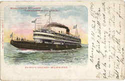 Whaleback Steamer Christopher Columbus Steamers Postcard Postcard