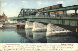 Charlestown Bridge Boston, MA Postcard Postcard