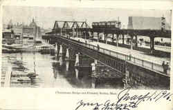 Charlestown Bridge And Elevated Postcard