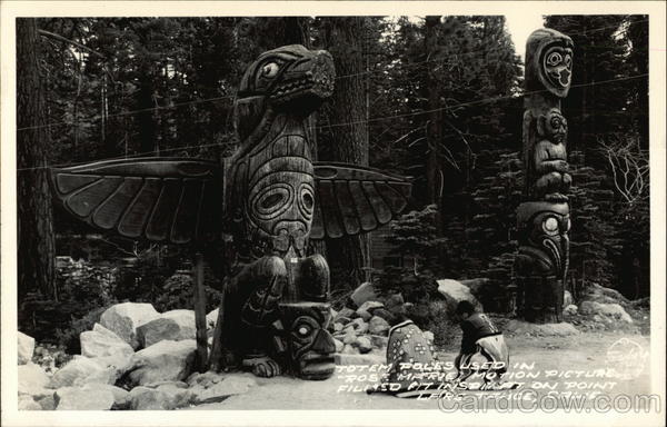 Totem Poles Used in Rose Marie Motion Picture Lake Tahoe California
