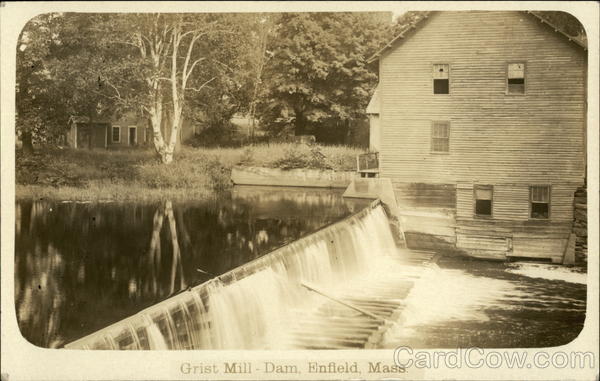 Grist Mill - Dam Enfield Massachusetts