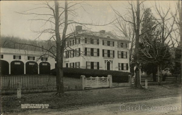 Barrett Mansion New Ipswich New Hampshire