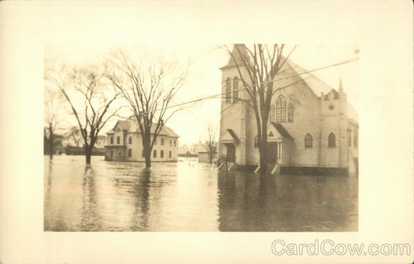 Flood streets in Hatfield Massachusetts