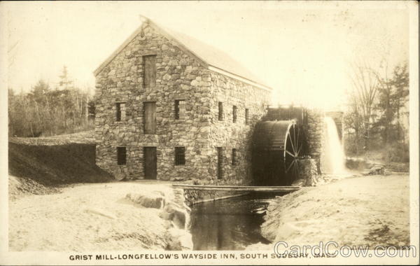 Grist Mill, Longfellow's Wayside Inn Sudbury Massachusetts