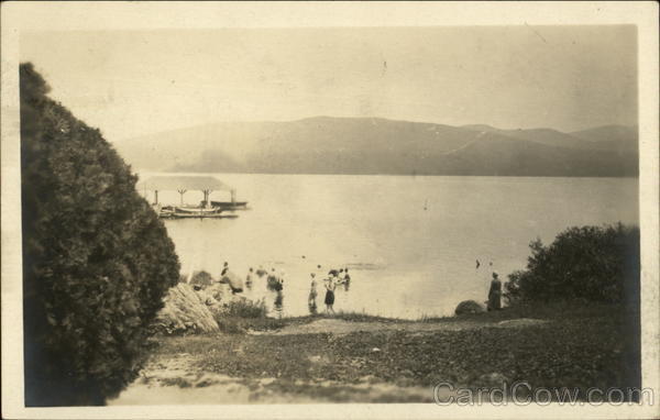 Bathing Beach Lakewood Camps, Middle Dam North Oxford Maine