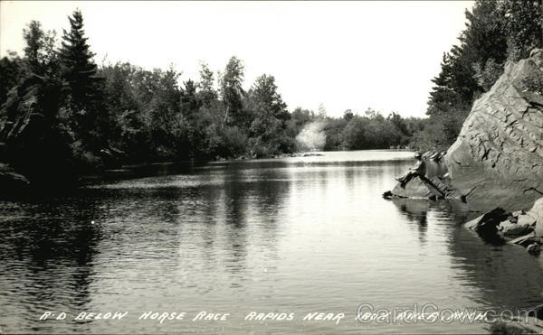 Below Horse Race Rapids Near Iron River, Mich Michigan