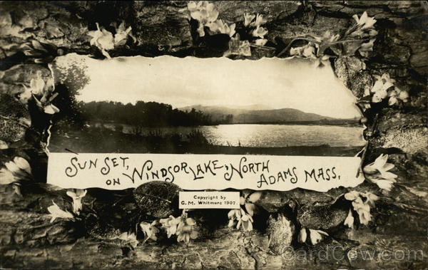 Sunset on Windsor Lake North Adams Massachusetts