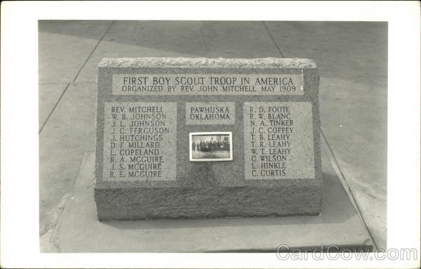 First Boy Scout Troop in America Monument Boy Scouts