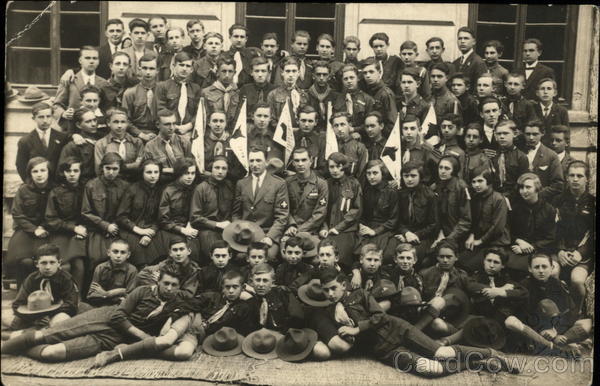 Portrait of Boy Scout Troop Boy Scouts